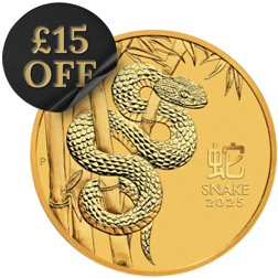 2025 Australian Lunar Snake 1/10oz Gold Coin