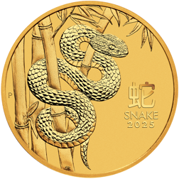 2025 Australian Lunar Snake 1oz Gold Coin