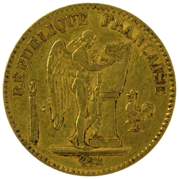 Pre-Owned 1848 French Angel 20 Franc Gold Coin