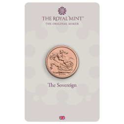 Pre-Owned 2024 UK Full Sovereign Gold Coin - Carded