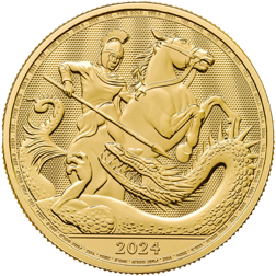 Pre-Owned 2024 UK St George and the Dragon 1oz Gold Coin