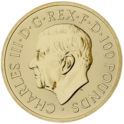Pre-Owned 2024 UK The Lion and The Eagle 1oz Gold Coin
