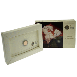 Pre-Owned 2009 UK ‘Merry Christmas’ Quarter Sovereign Gold Coin