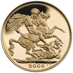 Pre-Owned 2009 UK ‘Merry Christmas’ Quarter Sovereign Gold Coin