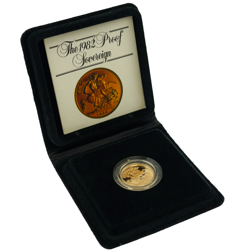 XPre-Owned 1982 UK Full Sovereign Proof Gold Coin