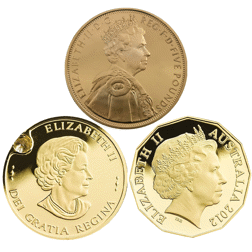 Pre-Owned 2012 UK Queen’s Diamond Jubilee Royal Proof Gold 3-Coin Set