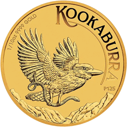 Pre-Owned Australian Kookaburra 1/10oz Gold Coin - Mixed Dates