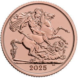 2025 UK 'Last of the Rose Gold' Half Sovereign Gold Coin