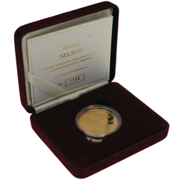 Pre-Owned 2005 UK Horatio Nelson £5 Proof Gold Coin