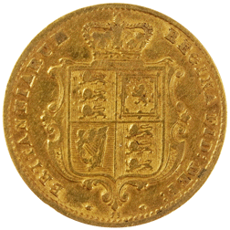 Pre-Owned 1867 London Mint DN.11 Victorian 'Shield' Half Sovereign Gold Coin