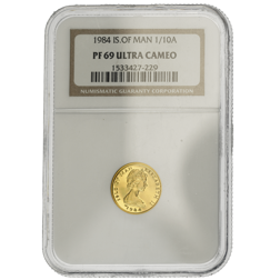 Pre-Owned 1984 Isle of Man Angel 1/10oz Proof Gold Coin - NGC Graded PF69 - 1533427-229