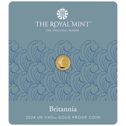 Pre-Owned 2024 UK Britannia 1/40oz Proof Gold Coin