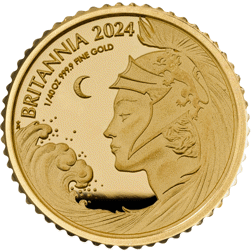 Pre-Owned 2024 UK Britannia 1/40oz Proof Gold Coin
