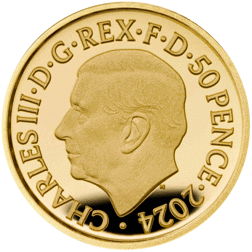 Pre-Owned 2024 UK Britannia and Liberty 1/40oz Proof Gold Coin