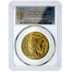 Pre-Owned 2015 USA Buffalo 1oz Gold Coin - PCGS Graded MS70 - 535963.70/32956926