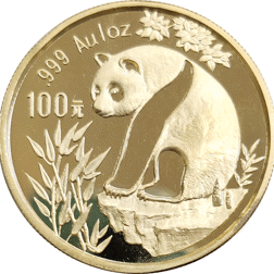 Pre-Owned 1993 Chinese Panda 1oz Gold Coin - No Original Packaging