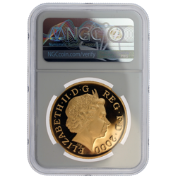 Pre-Owned 2000 UK Queen Mother Centenary £5 Proof Gold Coin - NGC Graded PF69 Ultra Cameo - 5878542-