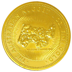 Pre-Owned Australian Nugget 1oz Gold Coin - Mixed Dates