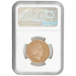 Pre-Owned 2019 UK Girl Guiding 50p Piedfort Proof Gold Coin - NGC Graded PF70 Ultra Cameo - 5878561-005