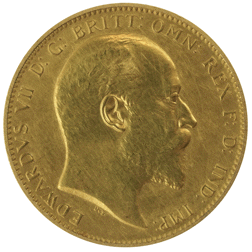 Pre-Owned 1902 UK Edward VII Full Sovereign Matte Proof Gold Coin