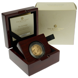 Pre-Owned 2023 UK Coronation Full Sovereign Proof Gold Coin