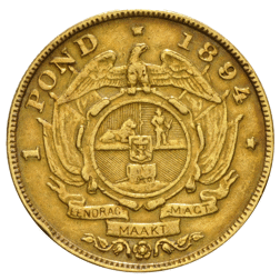 Pre-Owned 1894 South African 1 Pond Gold Coin