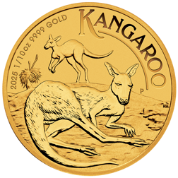 2025 Australian Kangaroo 1/10oz Gold Coin