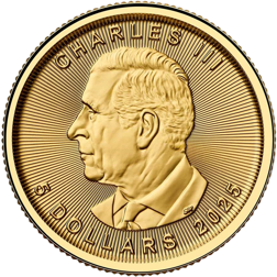 2025 Canadian Maple 1/10oz Gold Coin
