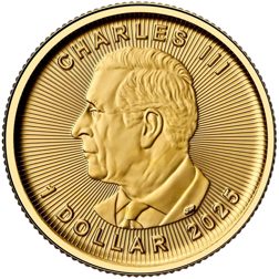 2025 Canadian Maple 1/20oz Gold Coin