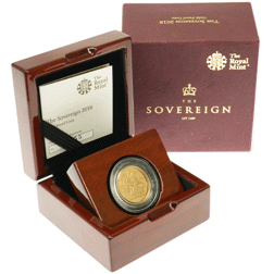Pre-Owned 2018 UK Full Sovereign Proof Gold Coin - Damaged Outer Box