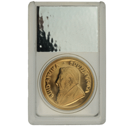 Pre-Owned 1976 South African Krugerrand 1oz Proof Gold Coin - SAGCE Graded 103 - Certificate 60047