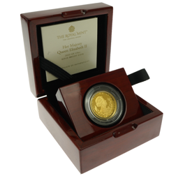 Pre-Owned 2022 UK Elizabeth II Memorial 1/4oz Proof Gold Coin - Missing Outer Box