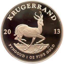 Pre-Owned 2013 South African Krugerrand 1oz Proof Gold Coin