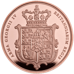 Pre-Owned UK 2025 Half Sovereign Shield Design Proof Gold Coin