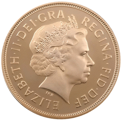 Pre-Owned 2010 UK Half Sovereign Proof Gold Coin - Missing Outer Box