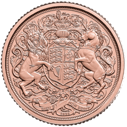 Pre-Owned 2022 UK Memorial Quarter Sovereign Gold Coin - Carded