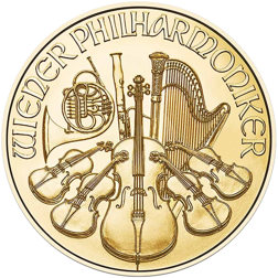 2025 Austrian Philharmonic 1oz Gold Coin