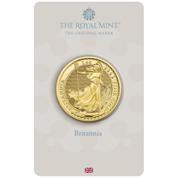 Pre-Owned UK King Charles III Britannia 1oz Gold Coin - Carded - Mixed Dates