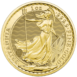 Pre-Owned UK King Charles III Britannia 1oz Gold Coin - Carded - Mixed Dates