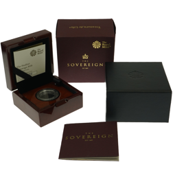 Pre-Owned 2018 Full UK Sovereign Piedfort Proof Gold Coin - NGC Graded PF70 - 4706132-063