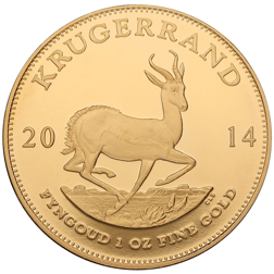 Pre-Owned 2014 South African Krugerrand 1oz Proof Gold Coin