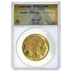 Pre-Owned 2006 USA Buffalo 1oz Proof Gold Coin - ANACS Graded PF67 - 7273937