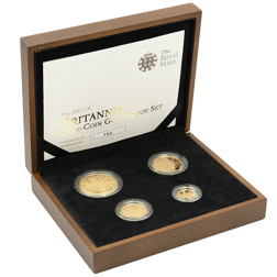 Pre-Owned 2011 UK Britannia Proof Gold 4-Coin Set