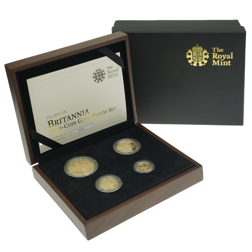 Pre-Owned 2011 UK Britannia Proof Gold 4-Coin Set