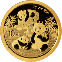 2025 Chinese Panda 1g Gold Coin