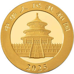 2025 Chinese Panda 1g Gold Coin