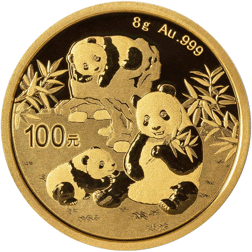 2025 Chinese Panda 8g Gold Coin