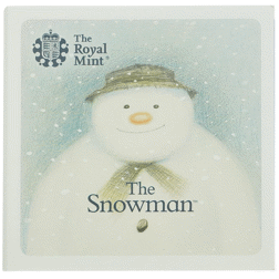 Pre-Owned 2018 UK 'The Snowman' 50p Proof Gold Coin