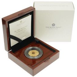 Pre-Owned 2021 UK Decimal Day 50th Anniversary 50p Piedfort Proof Gold Coin