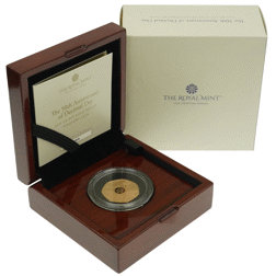 Pre-Owned 2021 UK Decimal Day 50th Anniversary 50p Piedfort Proof Gold Coin